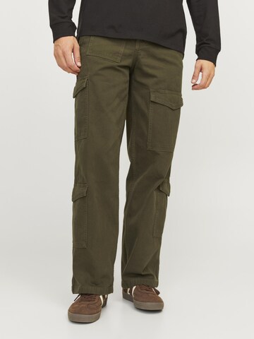 Regular Pantalon cargo JACK & JONES en vert : devant