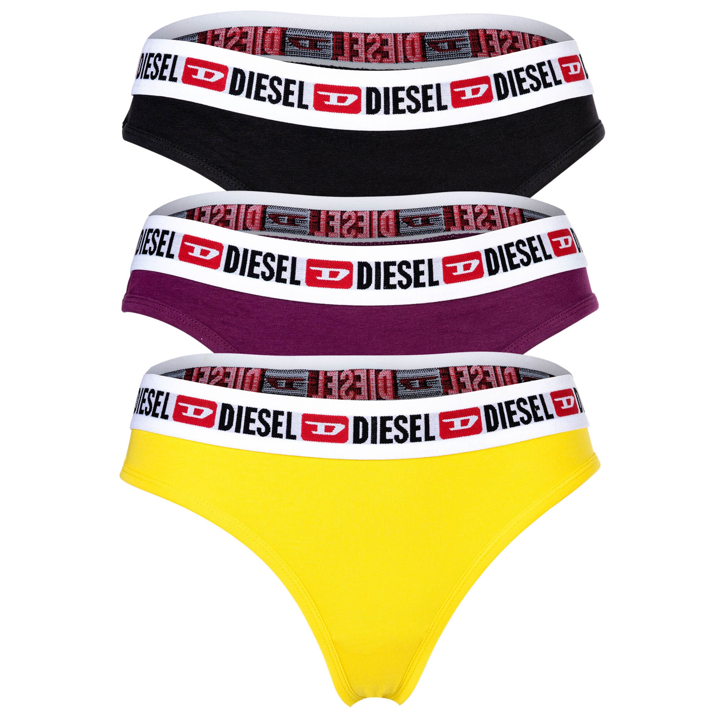 DIESEL Thong 'STARS' in Yellow: front