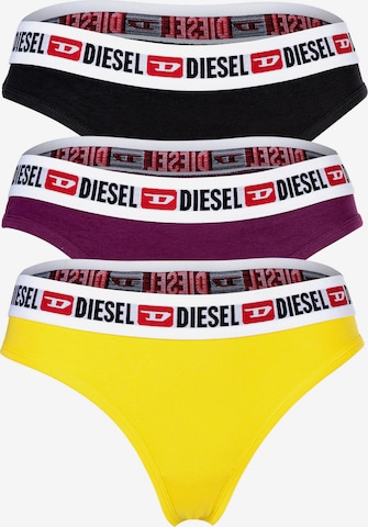 DIESEL - Tanga 'STARS' em amarelo: frente