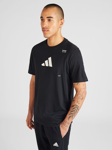 T-Shirt fonctionnel ADIDAS PERFORMANCE en noir : devant