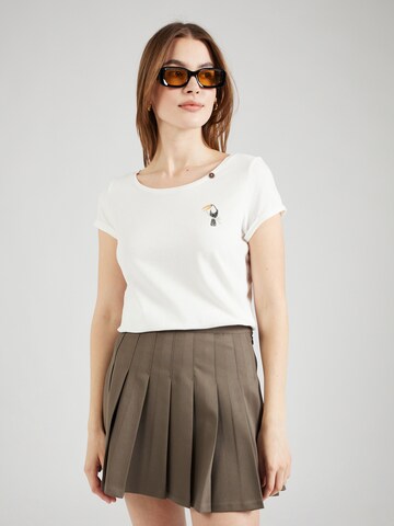 Ragwear T-Shirt 'FLLORAH' (GOTS) in Weiß: Vorderseite
