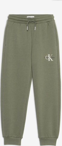 Effilé Pantalon Calvin Klein Jeans en vert : devant