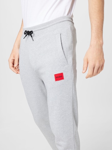 HUGO Red Tapered Trousers 'Doak' in Grey