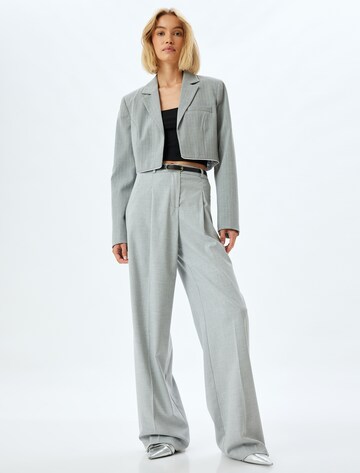 Koton Wide leg Trousers with creases in Grey