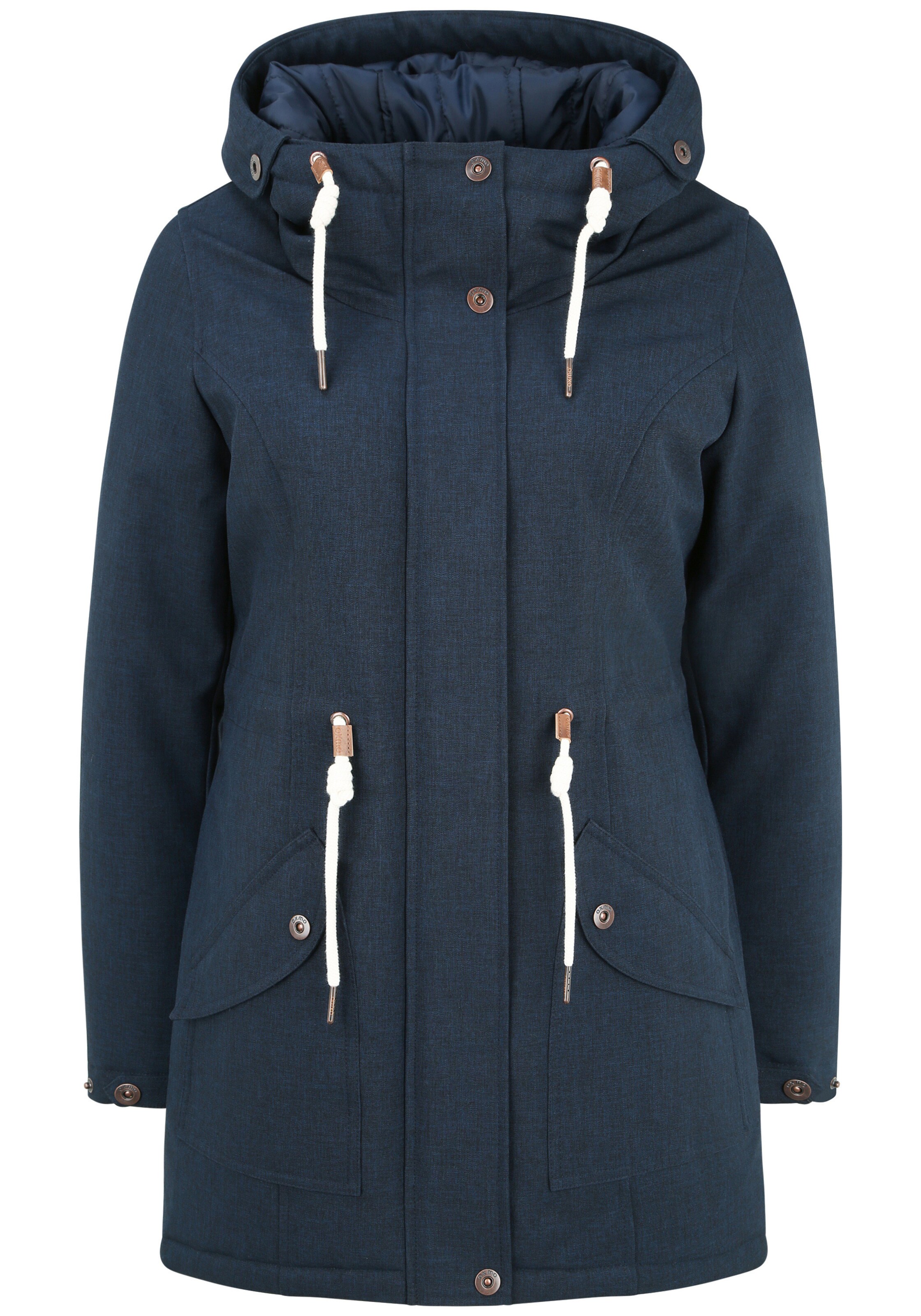 Parka di mezza stagione 'Melly' di Oxmo in blu: frontale