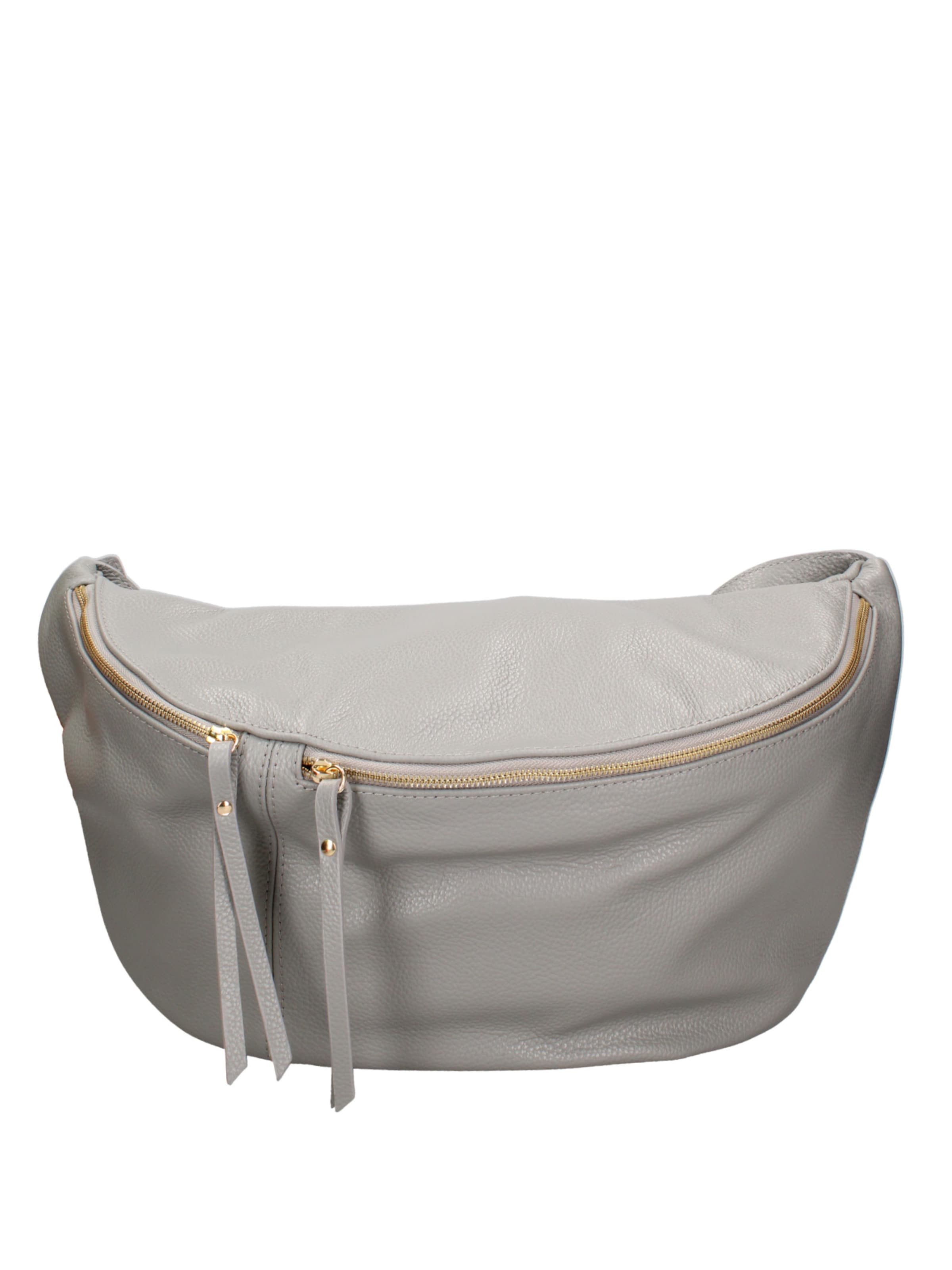 Marsupio 'Marsupio donna pelle dollaro Gave Lux - con zip e tracolla regolabile' di Chiara Ferretti in grigio: frontale