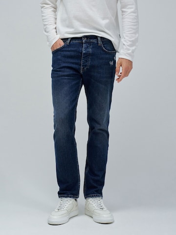 Coupe slim Jean Salsa Jeans en bleu : devant