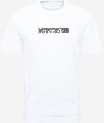 Maglietta 'NEW YORK' di Calvin Klein in bianco: frontale