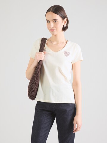 T-shirt 'PCNEW BILLY' PIECES en blanc : devant