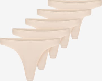 Smilodox Thong in Beige: front