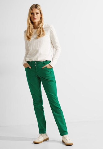 CECIL Slimfit Hose in Grün