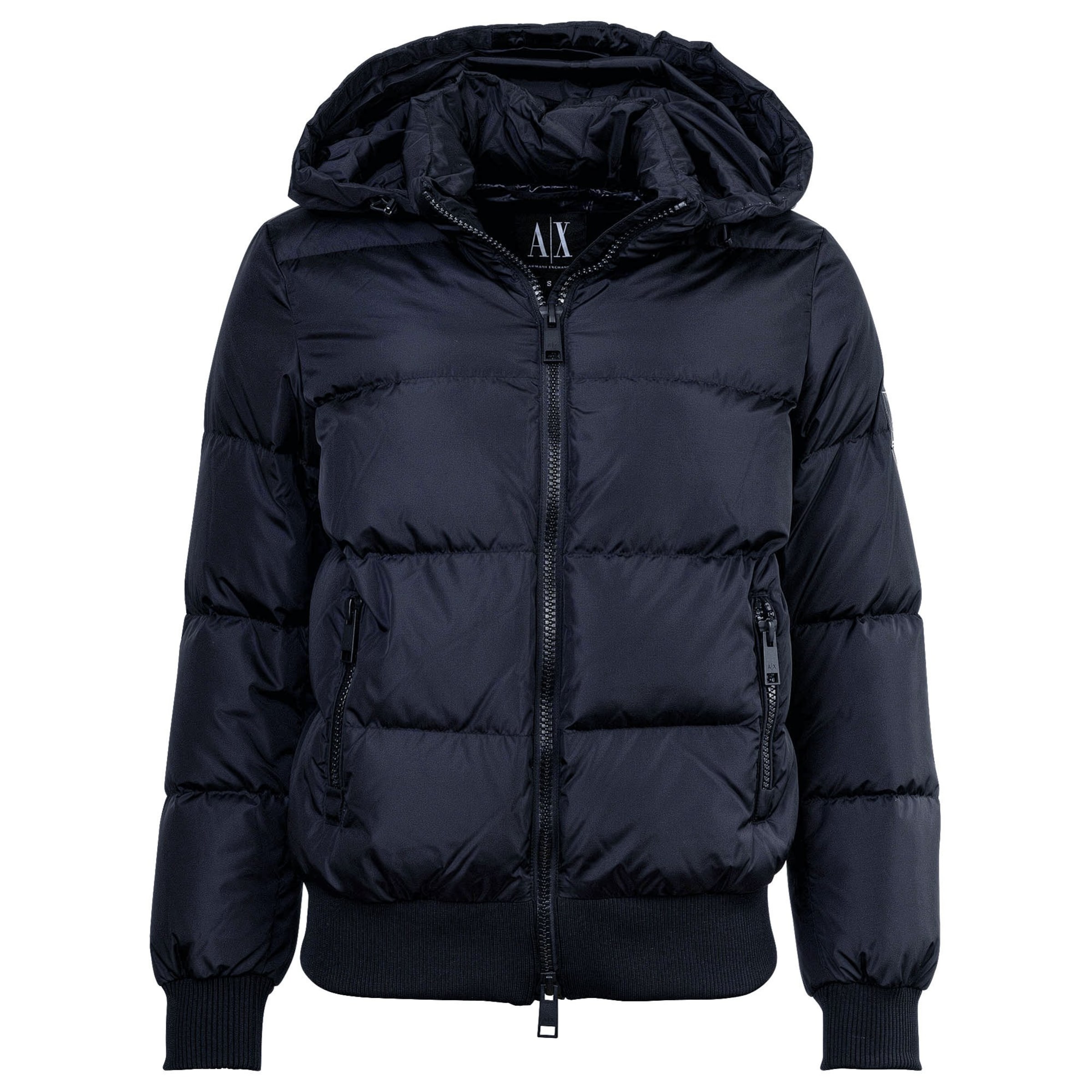 ARMANI EXCHANGE Winterjas 'Down' in Blauw: voorkant