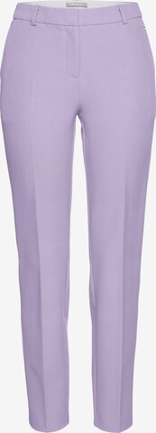 TAMARIS Slim fit Pleated Pants in Purple: front