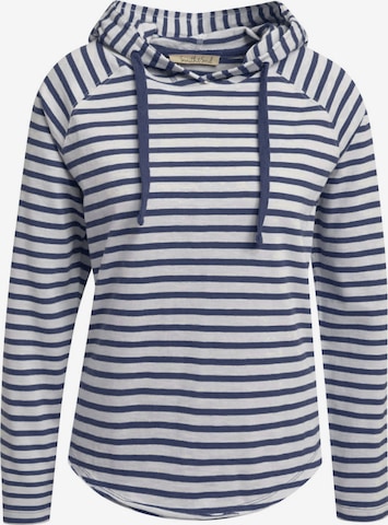 Smith&Soul Gestreiftes Kapuzenshirt in Blau: Vorderseite