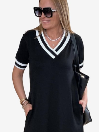 JANE's Kleid in schwarz / weiß, Produktansicht