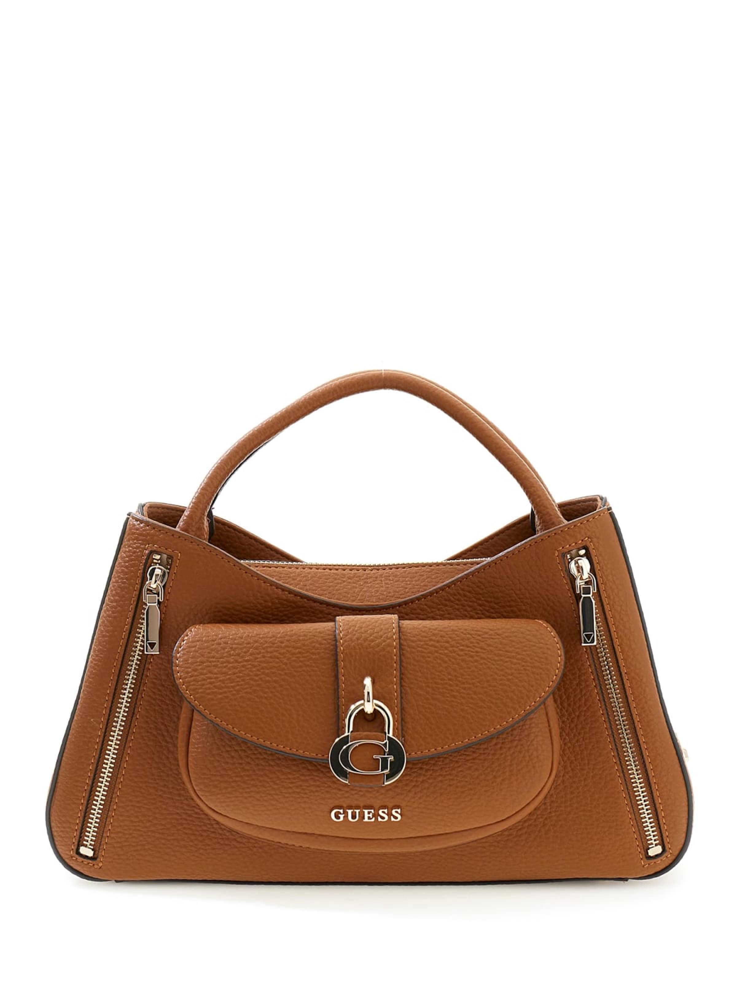 Sac à bandoulière GUESS en marron : devant