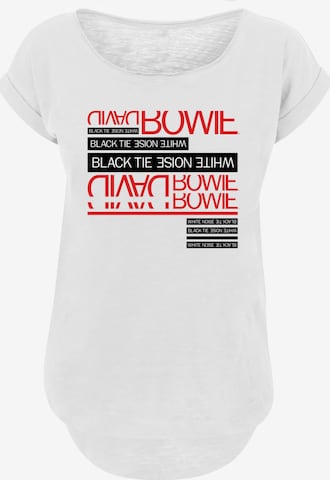 F4NT4STIC Shirt 'David Bowie' in Weiß: Vorderseite