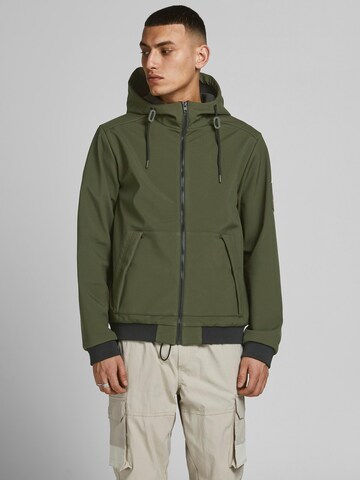 JACK & JONES - Chaqueta de entretiempo en verde: frente