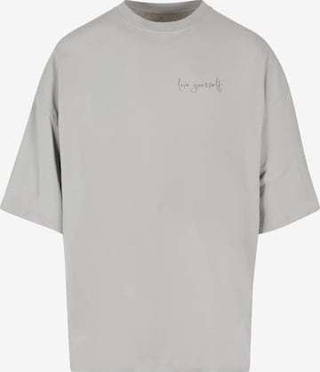 Merchcode Shirt 'Love Yourself' in Grey: front