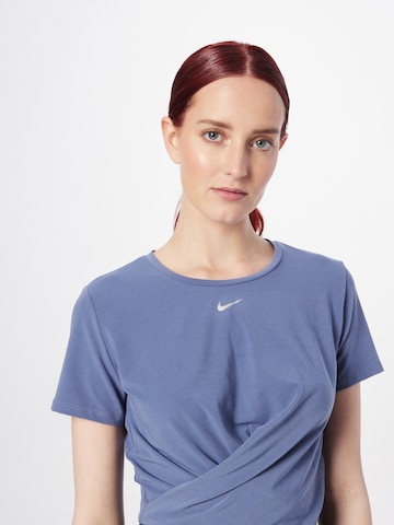 NIKE Functioneel shirt 'One Luxe' in Blauw