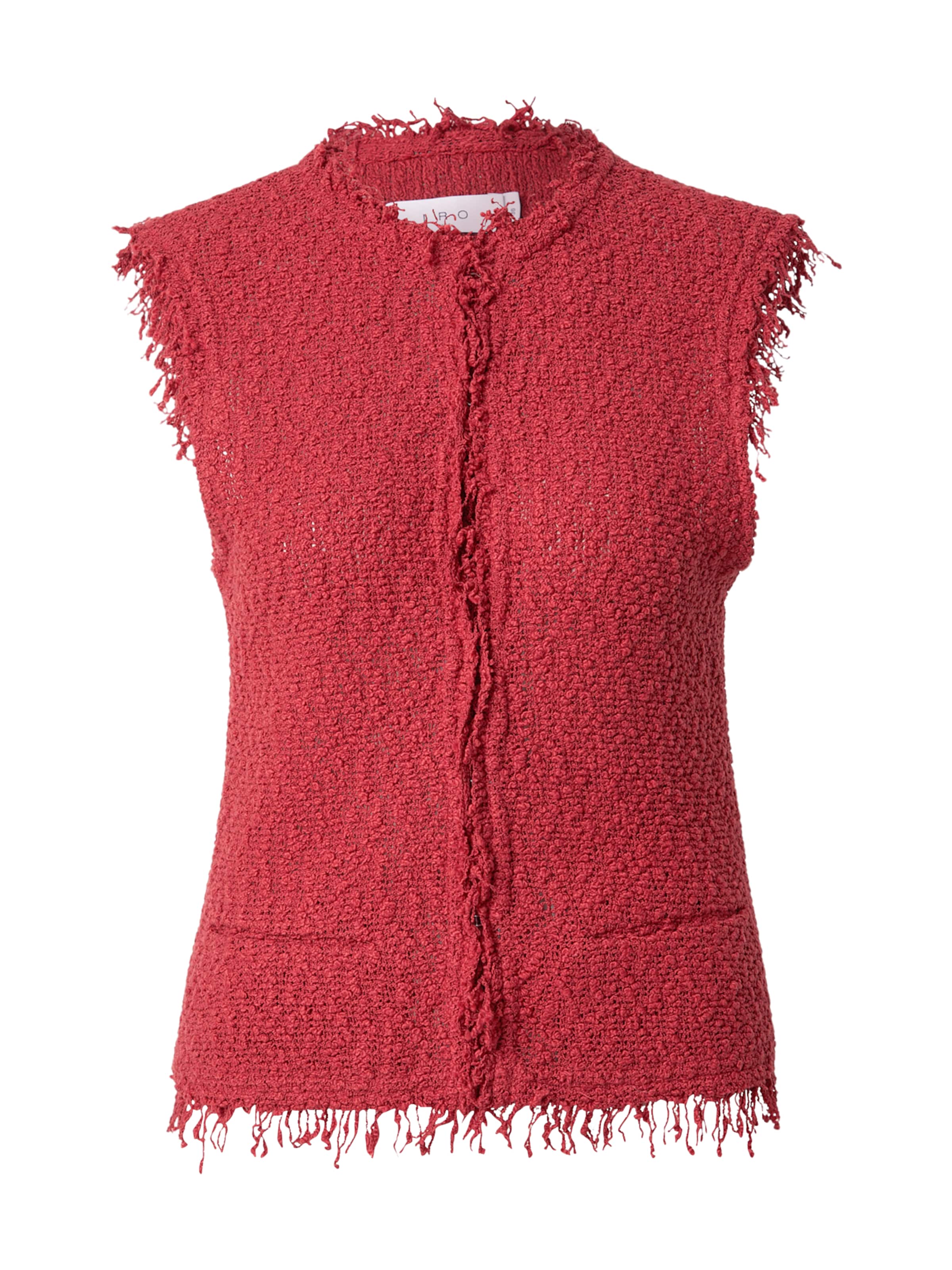 IRO Pleten brezrokavnik 'Shanny' | rdeča barva: sprednja stran