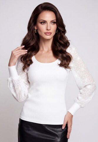 faina - Blusa en blanco: frente