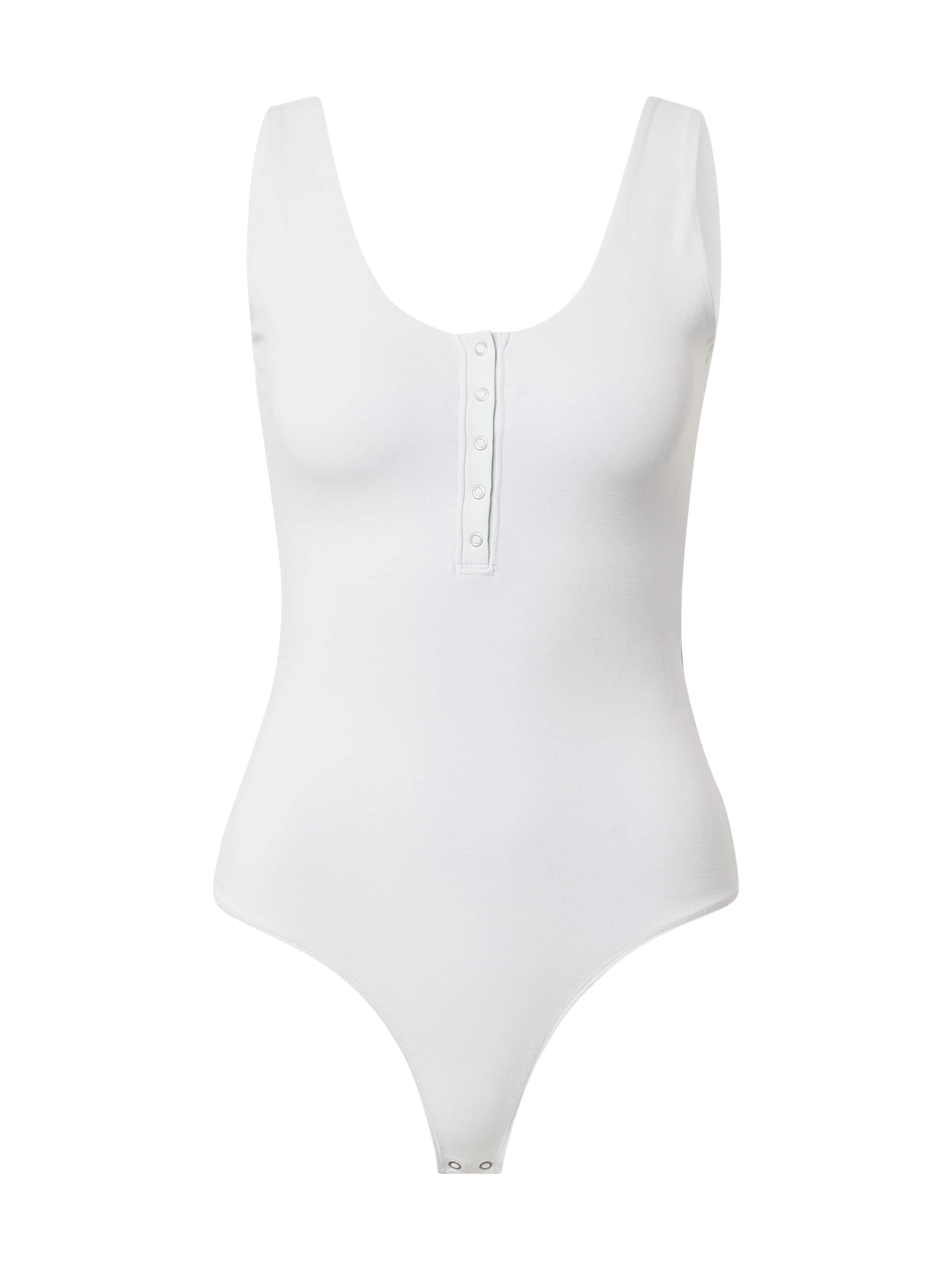 Abercrombie & Fitch Κορμάκι-μπλουζάκι σε λευκό: μπροστά