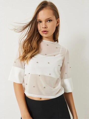 Chemisier Bianco Lucci en blanc : devant