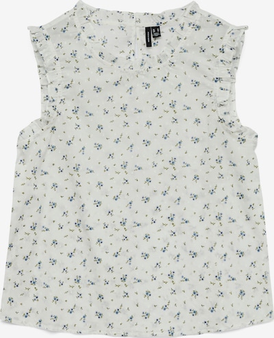 Bluză 'VMTRINE' VERO MODA pe albastru / albastru deschis / oliv / alb, Vizualizare produs