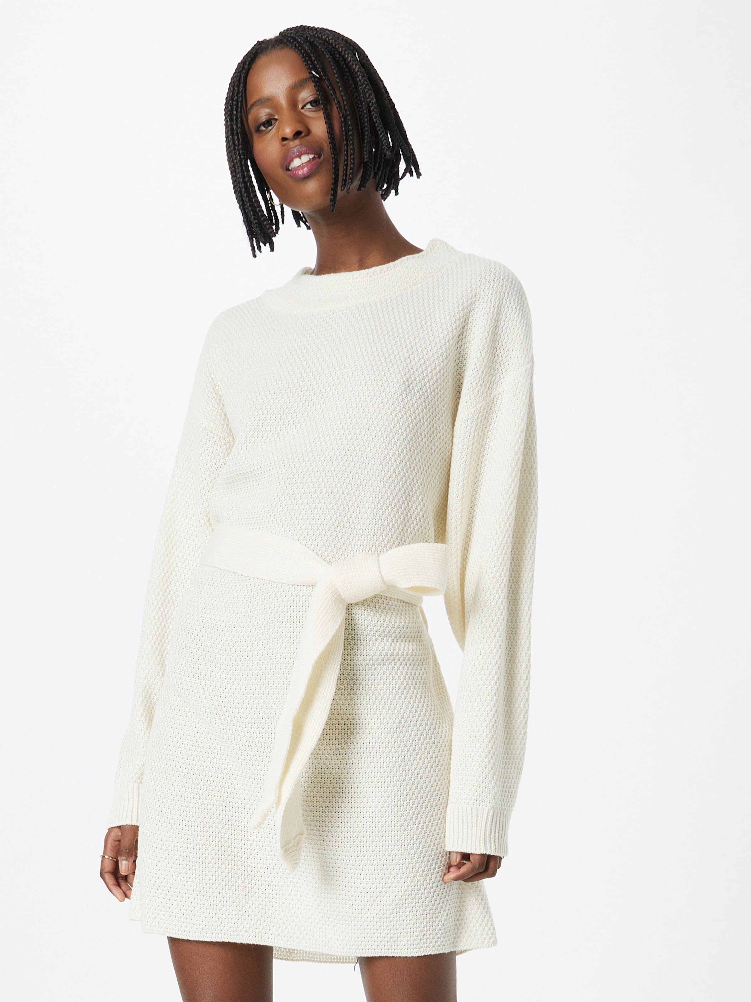 Abito in lana bianco deals