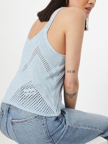 JDY Knitted Top 'Sun' in Blue