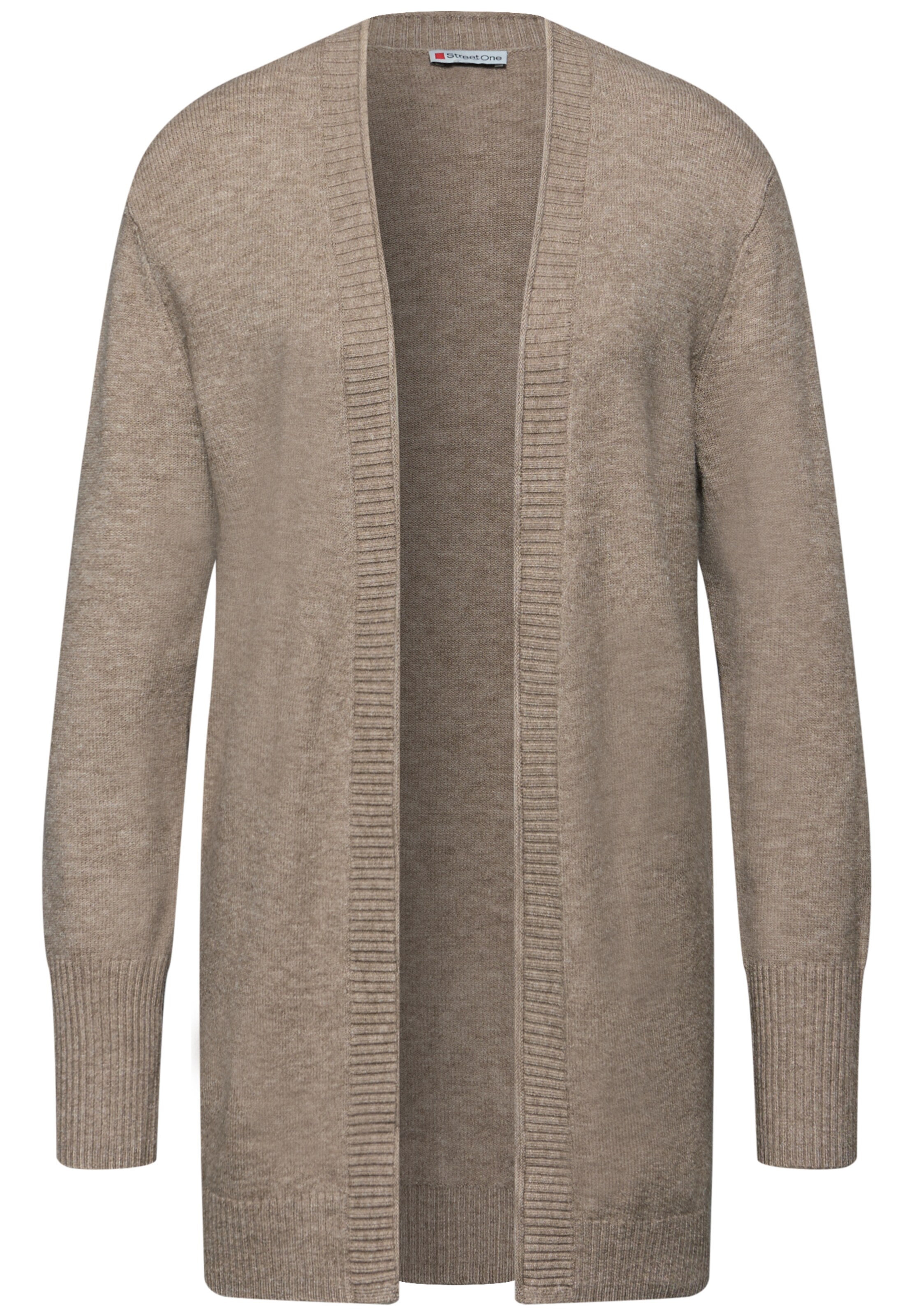 STREET ONE Strickjacke in Beige: Vorderseite