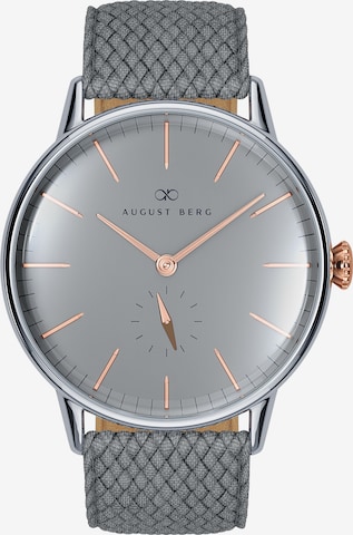 August Berg Analog Watch 'Serenity' in Grey: front