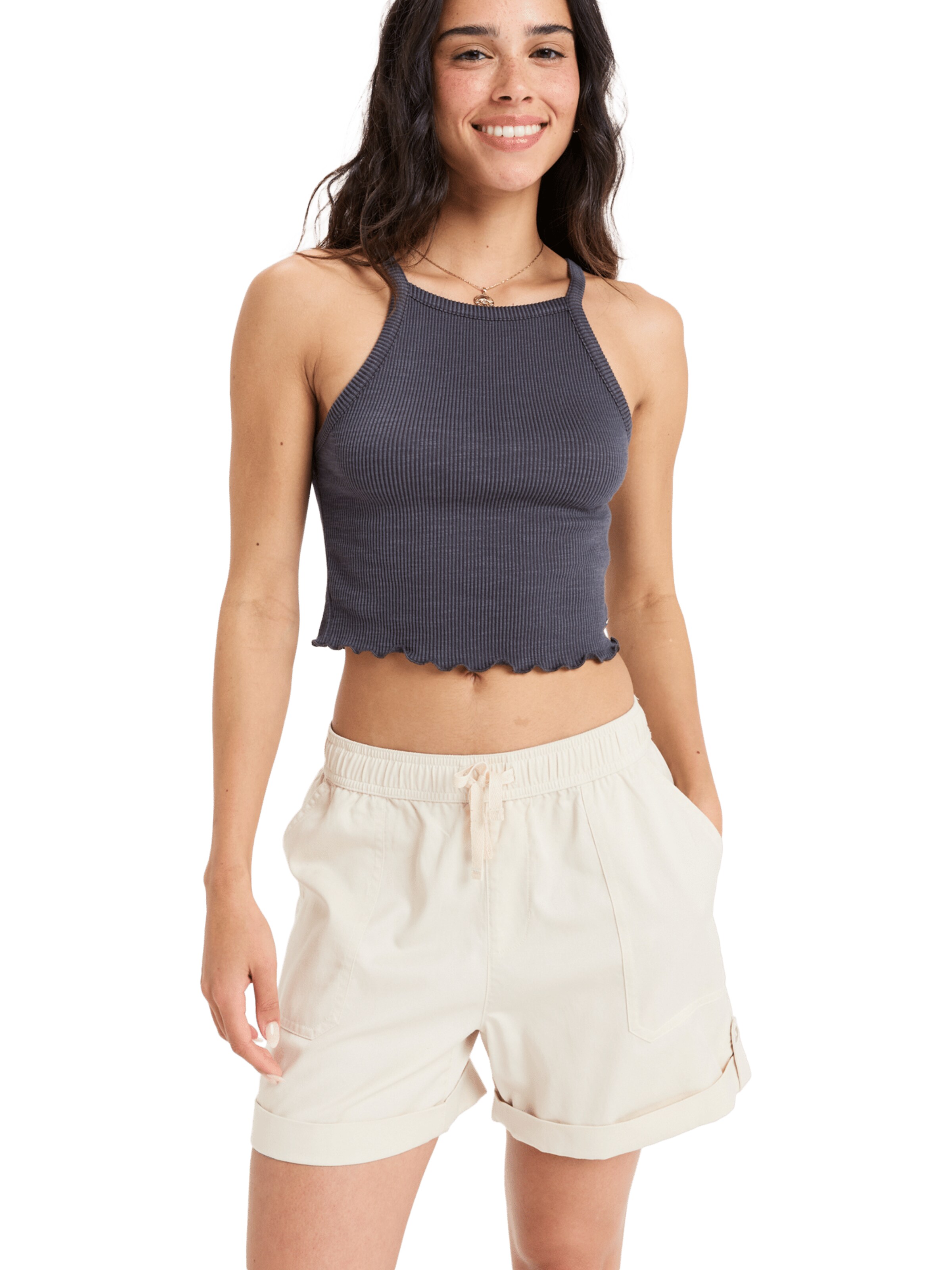 ROXY Loosefit Shorts 'Sweetest Day' in Weiß