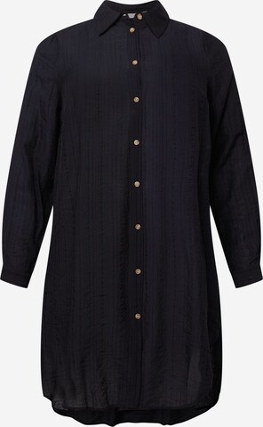 Robe-chemise 'VANDA' ONLY Carmakoma en noir : devant