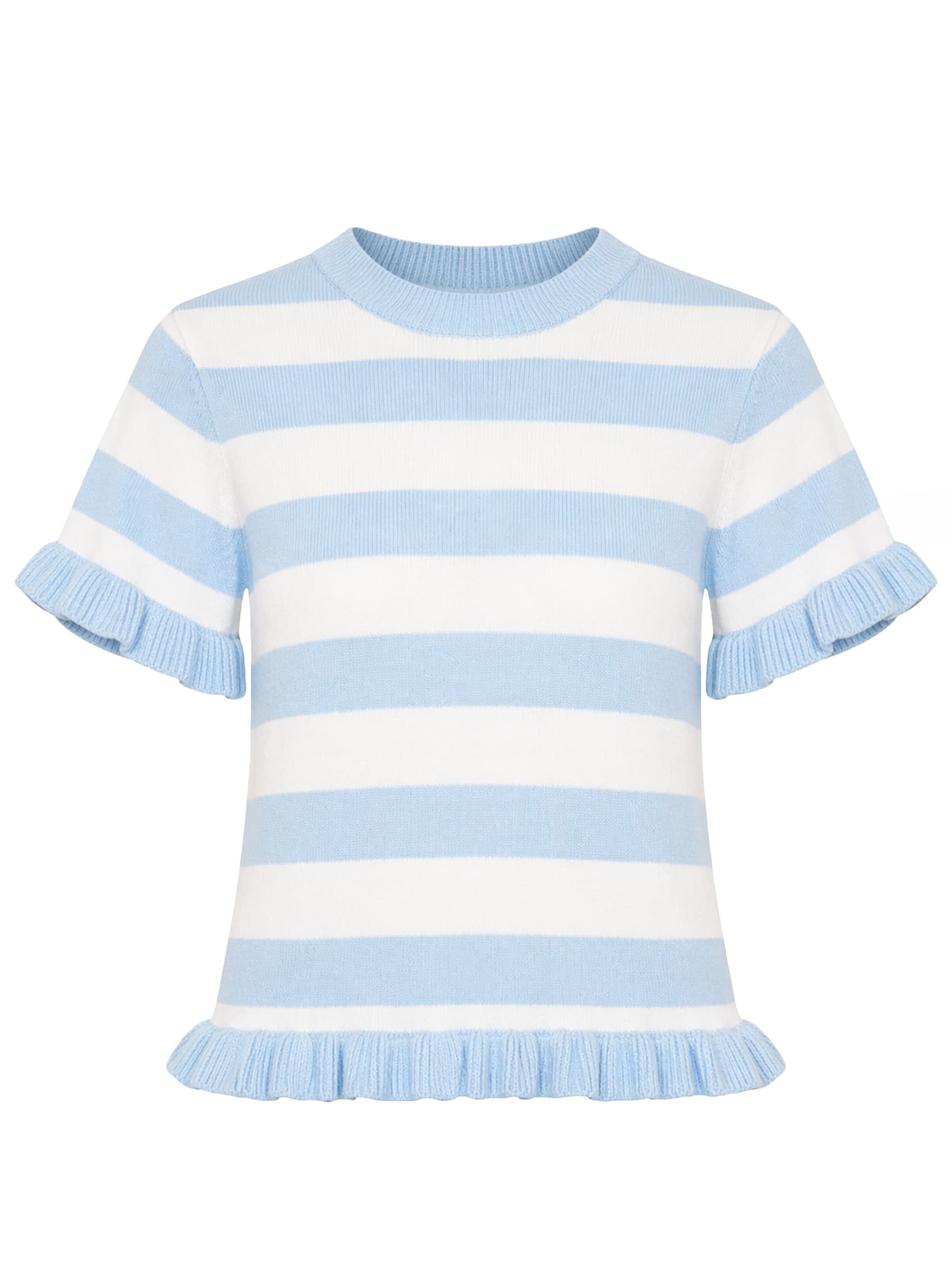 SASSYCLASSY Pullover‌ in Blau: Vorderseite