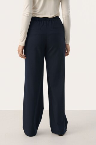 Part Two Wide Leg Hose in Blau