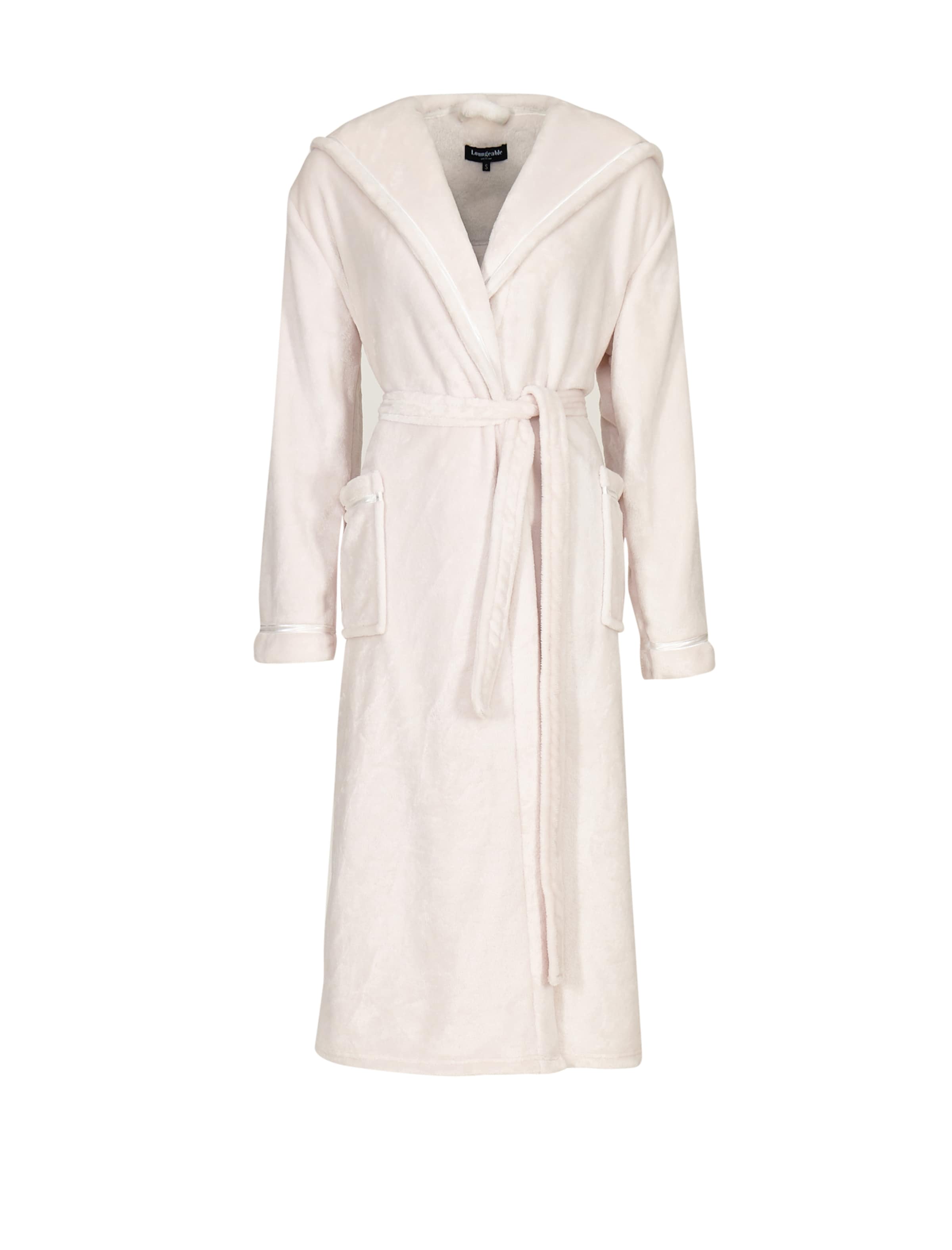 Loungeable Long Bathrobe in Beige: front