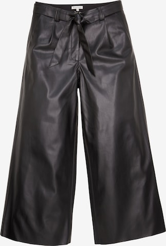 TOM TAILOR Loose fit Pleat-Front Pants in Black: front