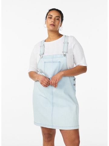 Zizzi Overall-nederdel 'Jtali' i blå: forside