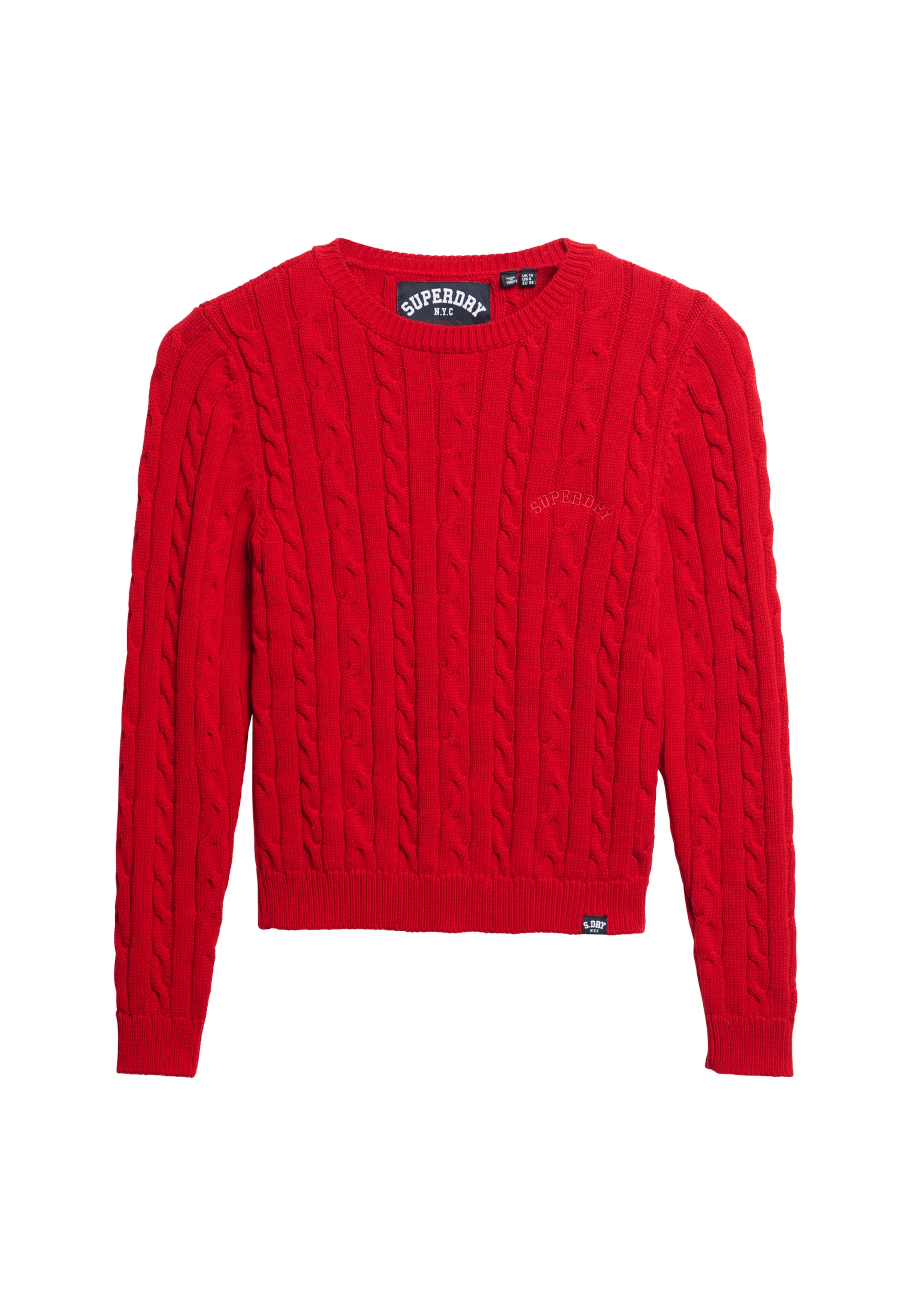 Superdry Trui 'Essentials' in Rood: voorkant