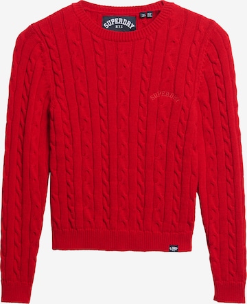 Pull-over 'Essentials' Superdry en rouge : devant