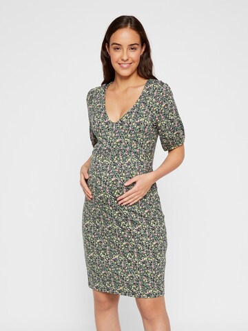 Robe 'Amila' MAMALICIOUS en vert : devant