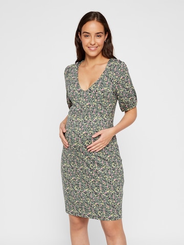 Robe 'Amila' MAMALICIOUS en vert : devant