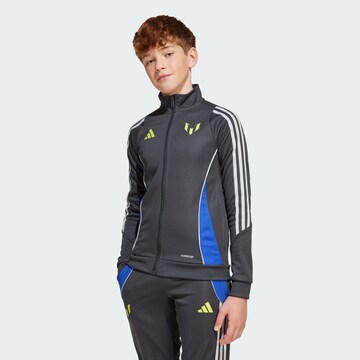 ADIDAS PERFORMANCE Sports sweat jacket 'Messi' in Grey