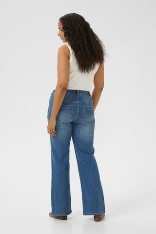 KAFFE CURVE Flared Jeans 'Flora' in Blue