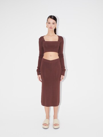 LeGer by Lena Gercke Skirt 'Felicia' in Brown