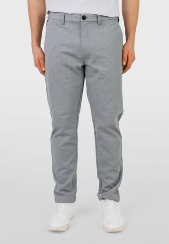 Effilé Pantalon 'Peter Maffein' Kleinigkeit en gris : devant