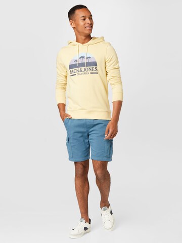 JACK & JONES Sweatshirt 'Malibu' in Yellow