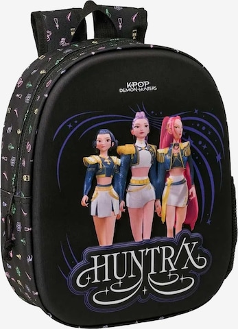 Kpop Demon Hunters Backpack in Black: front